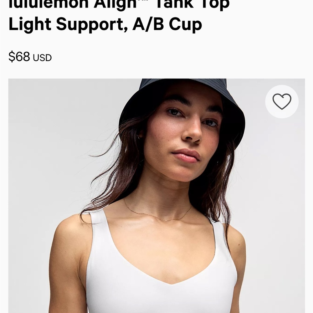 lululemon athletica Cream Align Tank Top